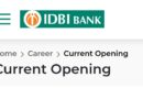 IDBI Bank Recruitment-2026 Apply Now