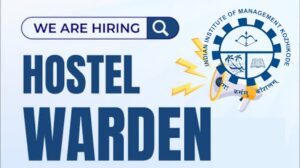 IIMK Hostel Warden Apply Now