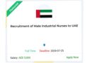 UAE Male Industrial Nurse Apply Now