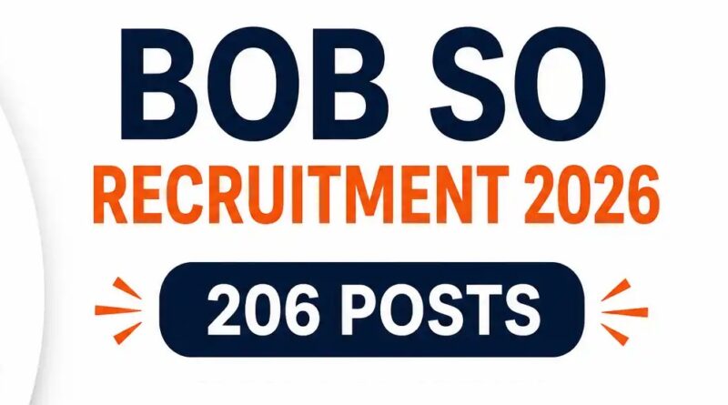 BOB Recruitment-2026 Apply Now
